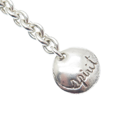 ROBERT LEE MORRIS STUDIO Sterling Silver Vintage Spirit Cable Link Bracelet 7"