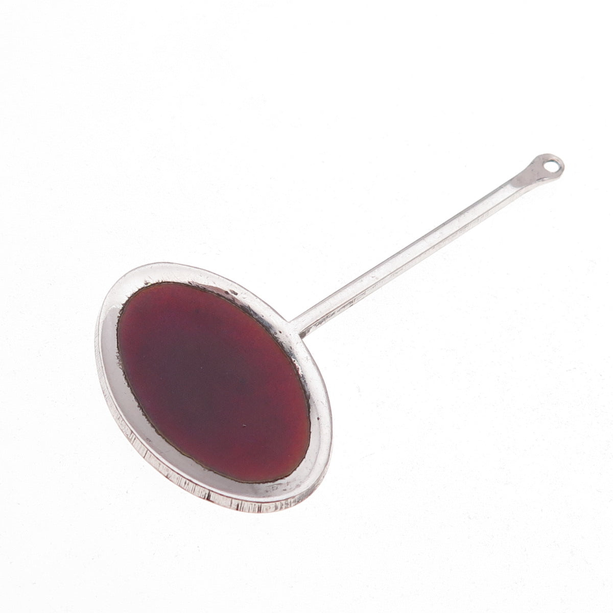 925 Sterling Silver Vintage Enamel Modernist Pendant