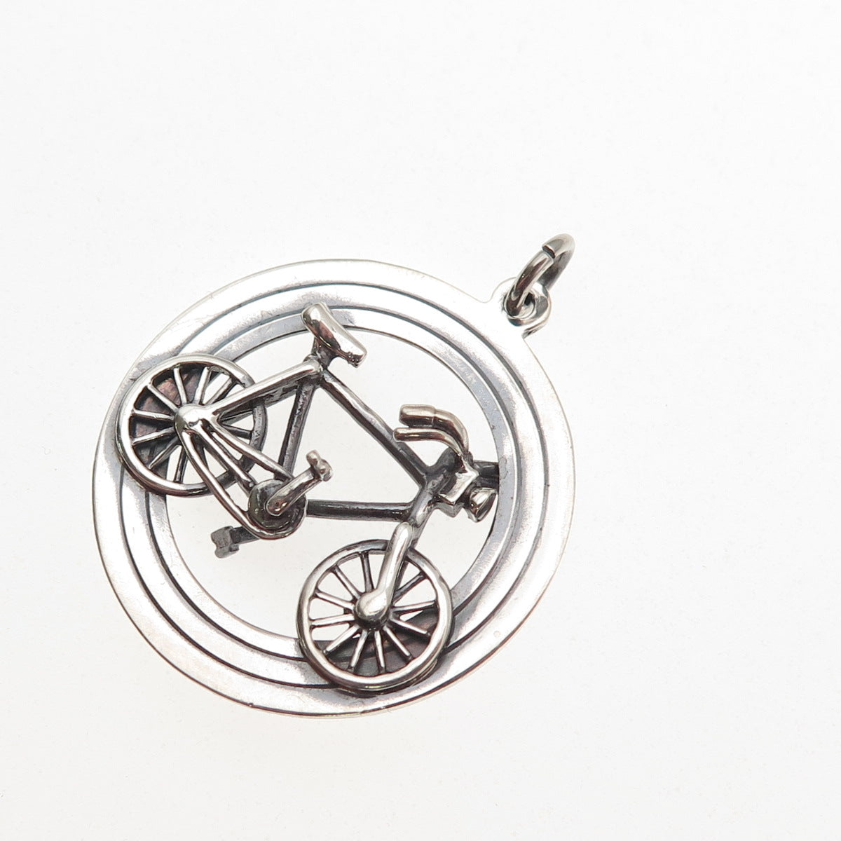 Payton Pepper & Sons 925 Sterling Silver Vintage 1964 Birmingham Bicycle Pendant