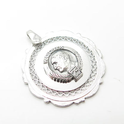 925 Sterling Silver Vintage CTO Eastman Kodak 25 Years Anniversary Pendant