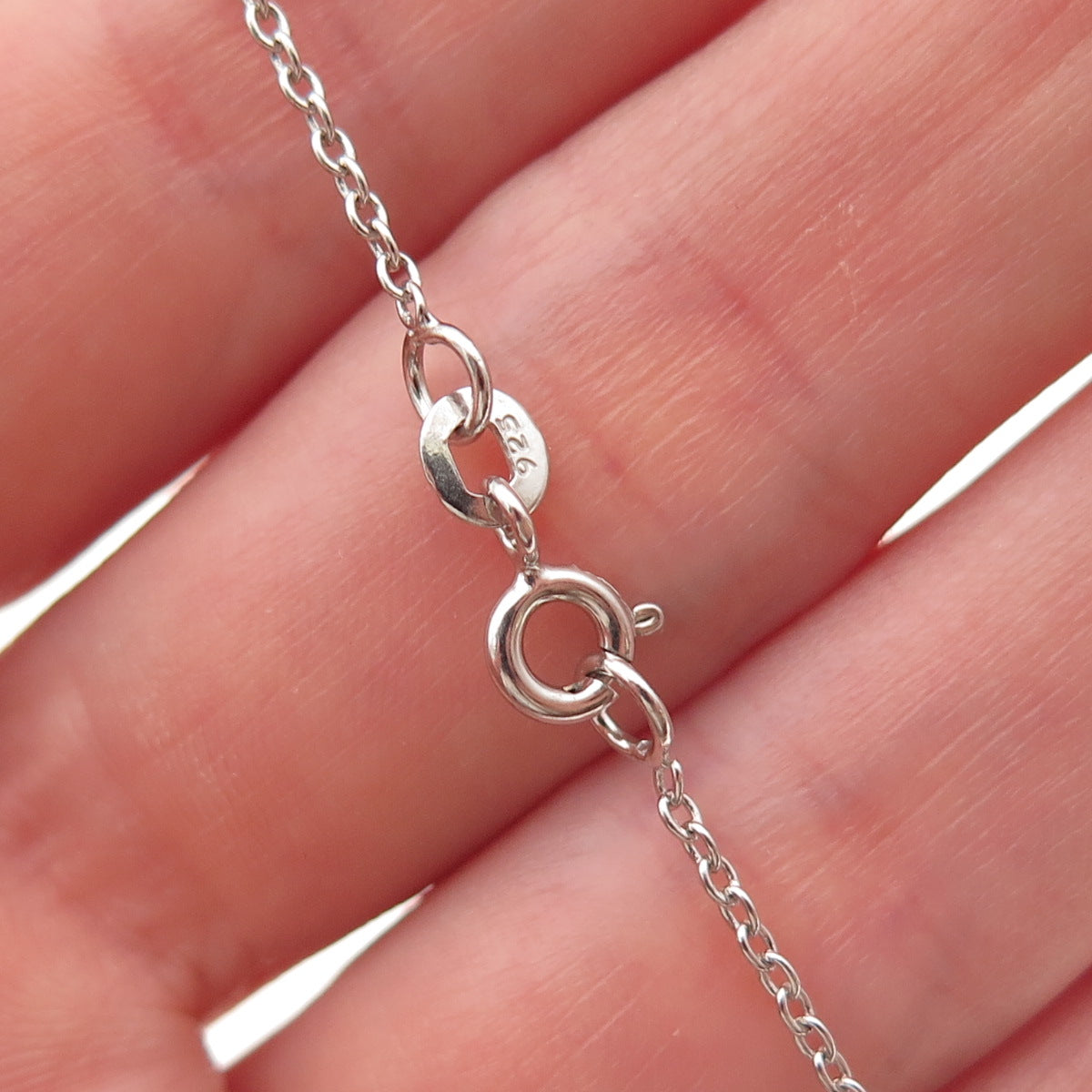 Chuck Clemency 925 Sterling Silver Real Tanzanite Cable Chain Necklace 18"