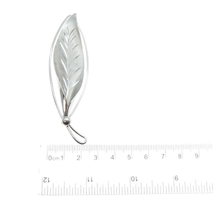 Curtis Curtman 925 Sterling Silver Antique Art Deco Floral Leaf Pin Brooch