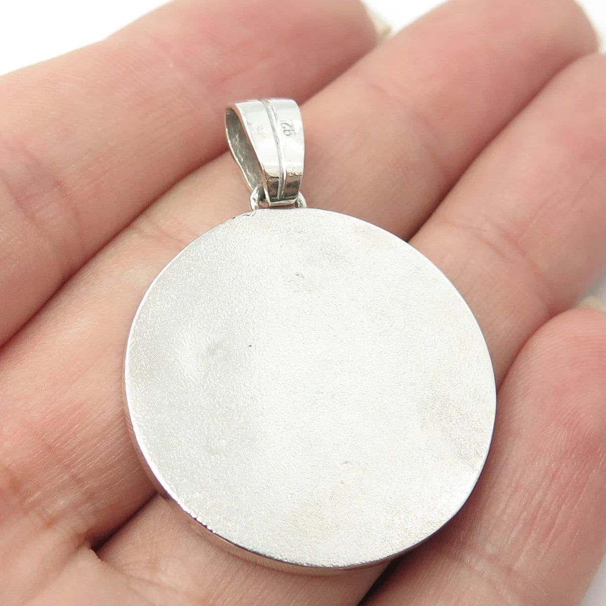 925 Sterling Silver Vintage Triskelion Sign Greek Maze Pendant