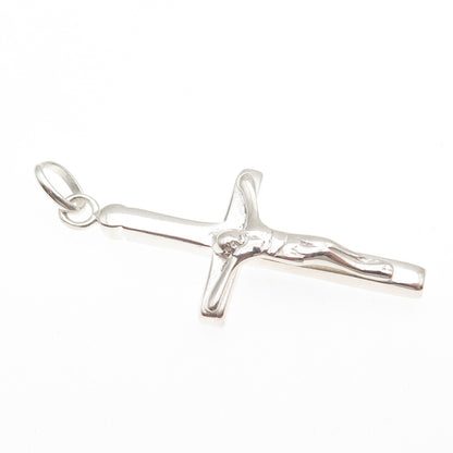 925 Sterling Silver Vintage Crucifix Cross Charm Pendant