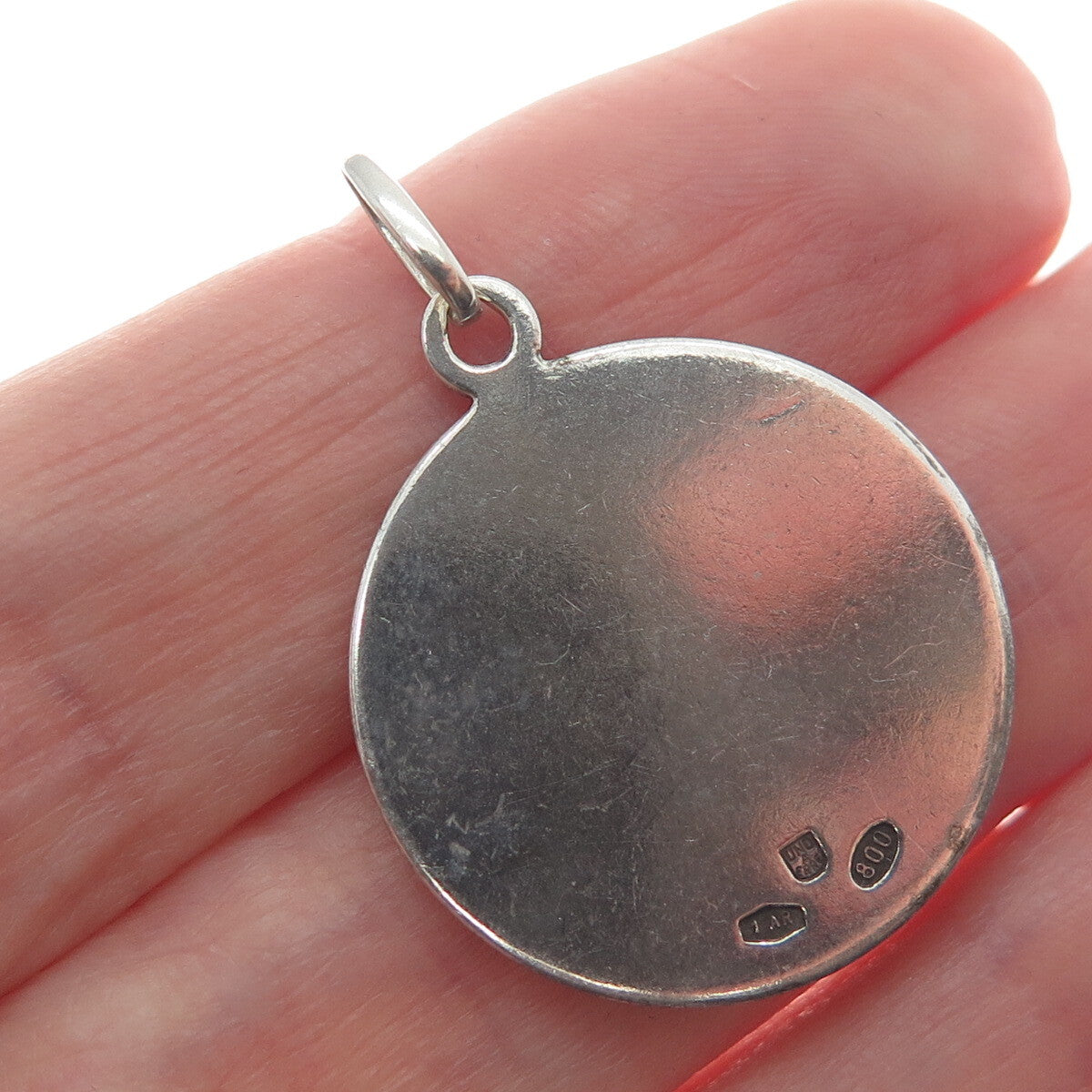 UNOAERRE 800 Silver Vintage Italy Pope John XXIII Minimalist Charm Pendant