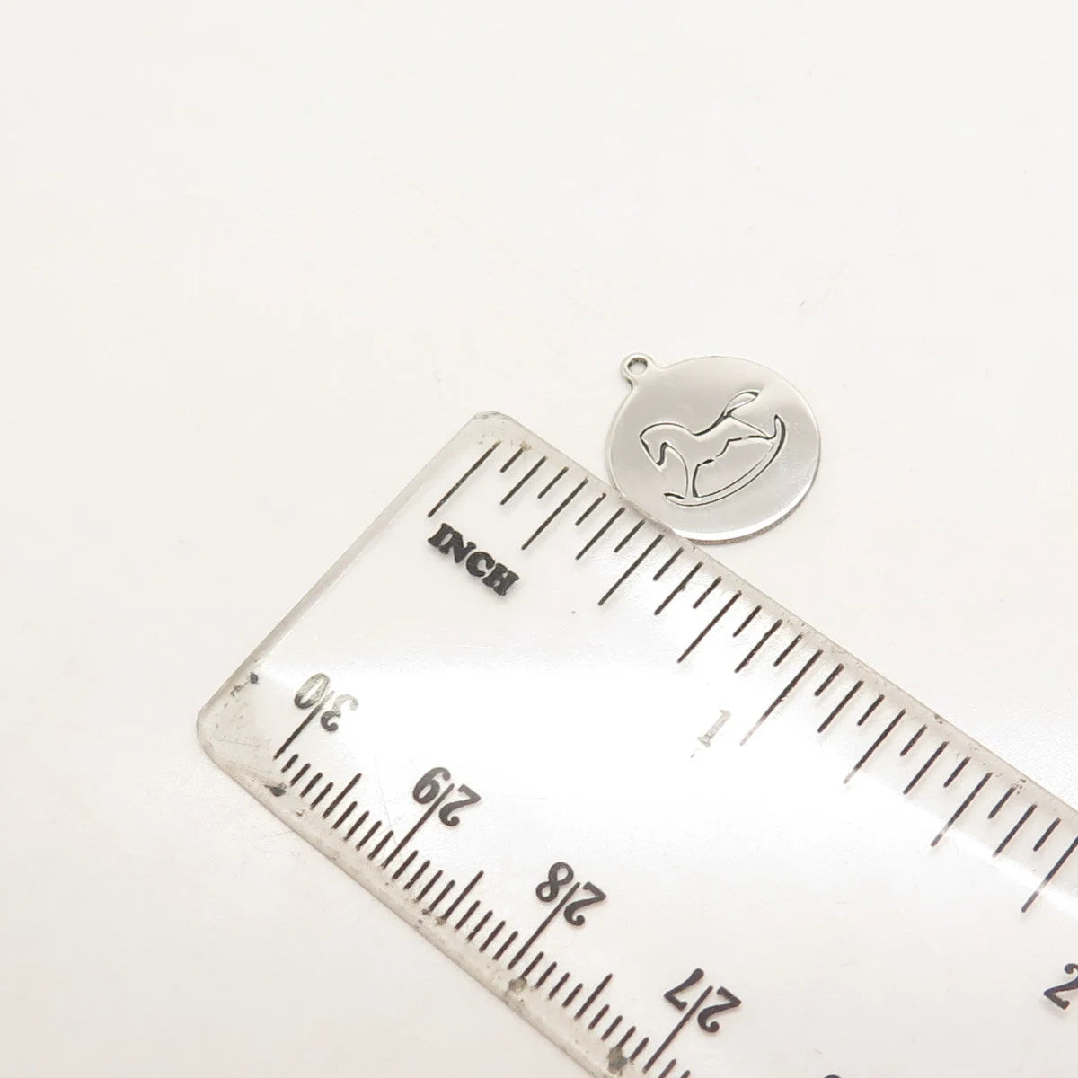 925 Sterling Silver USA Two In Town Rocking Horse Charm Pendant