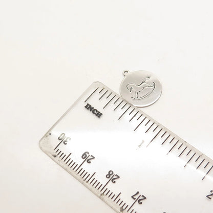 925 Sterling Silver USA Two In Town Rocking Horse Charm Pendant