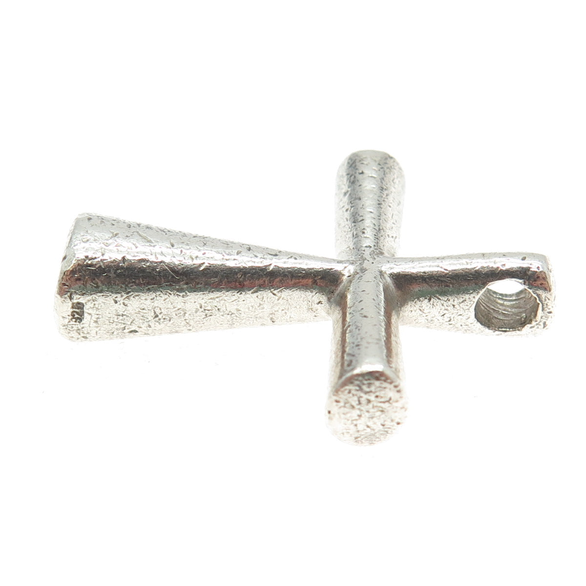 925 Sterling Silver Vintage Cross Slide Pendant