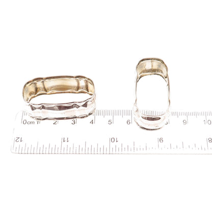 830 Silver Antique Art Deco SET of 2 Napkin Rings