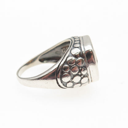 DEE BERKLE 925 Sterling Silver Vintage Imperial C Z Dotted Ring Size 8