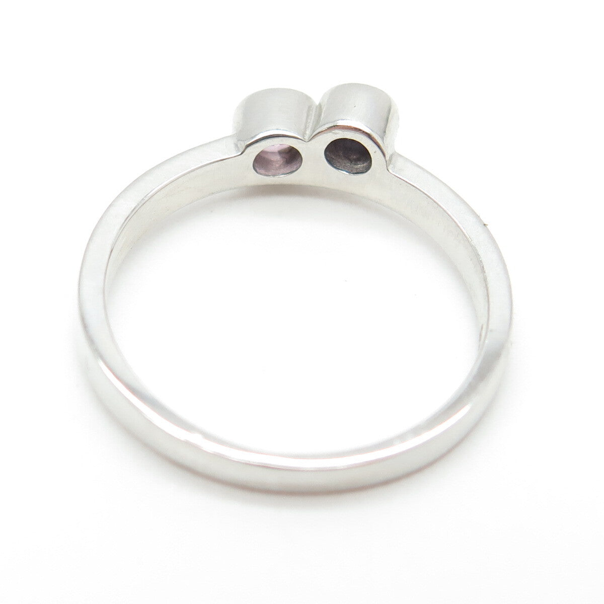 925 Sterling Silver Round-Cut Lavender C Z Ring Size 7