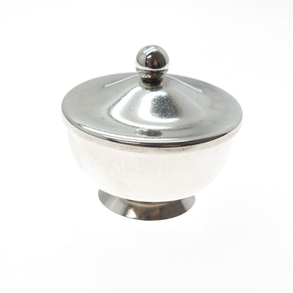 GUMP'S 925 Sterling Silver Antique Art Deco Individual Salt Cellar w/ Lid
