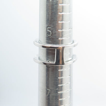 925 Sterling Silver Pave C Z Open Heart Ring Size 6