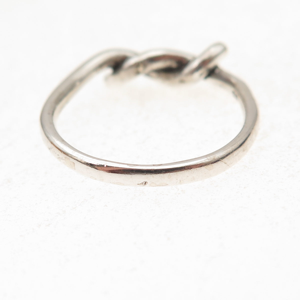 925 Sterling Silver Vintage Twisted Oxidized Ring Size 7