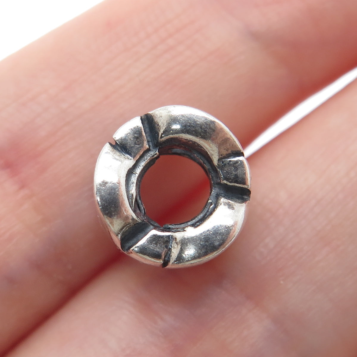 CHAMILIA 925 Sterling Silver Letter Q Initial Bead Charm