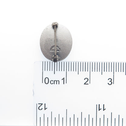 DIEGES & CLUST Sterling Silver Vintage Glen Cove Hospital Oxidized Pin Brooch
