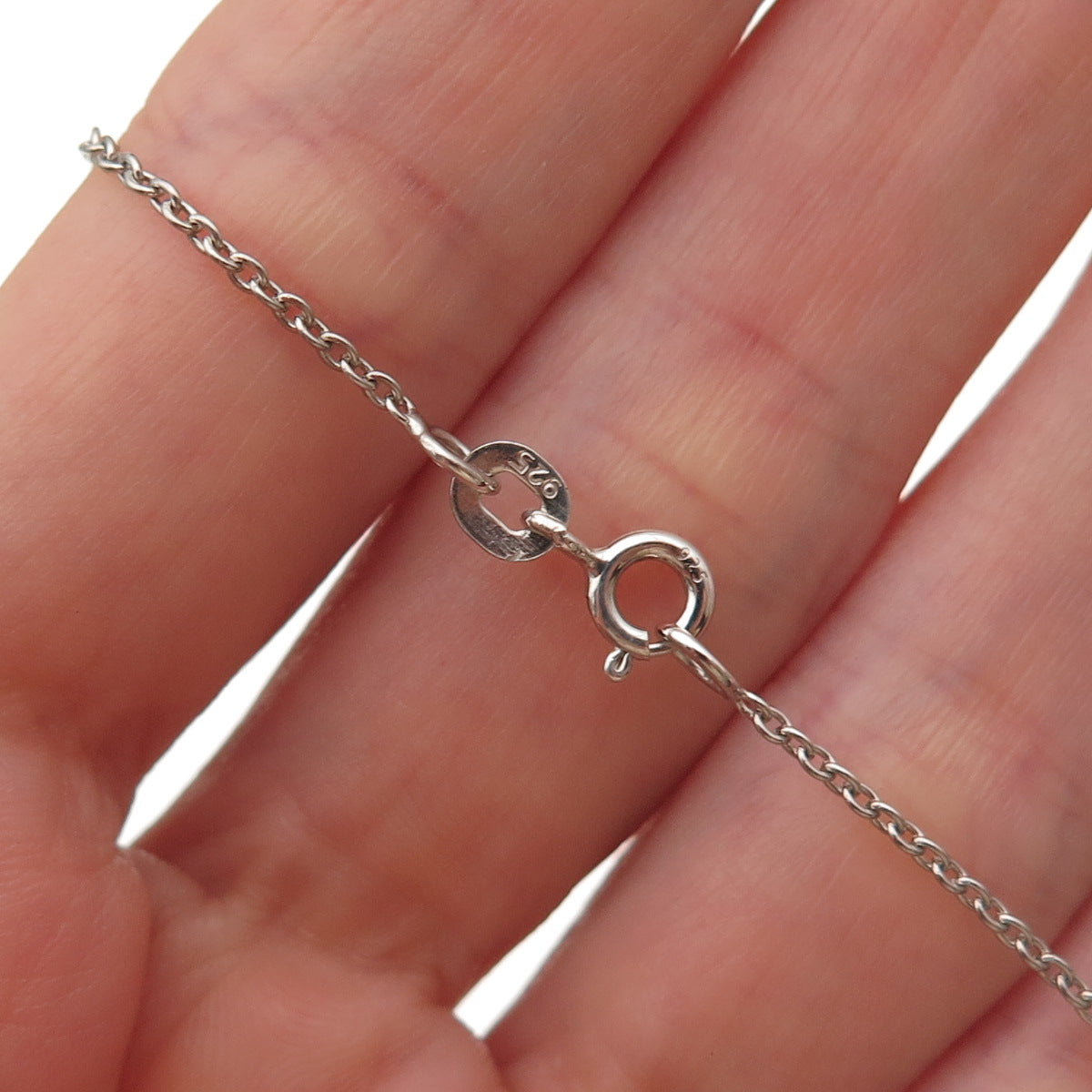 Chuck Clemency 925 Sterling Silver Real Tanzanite Cable Chain Necklace 18"