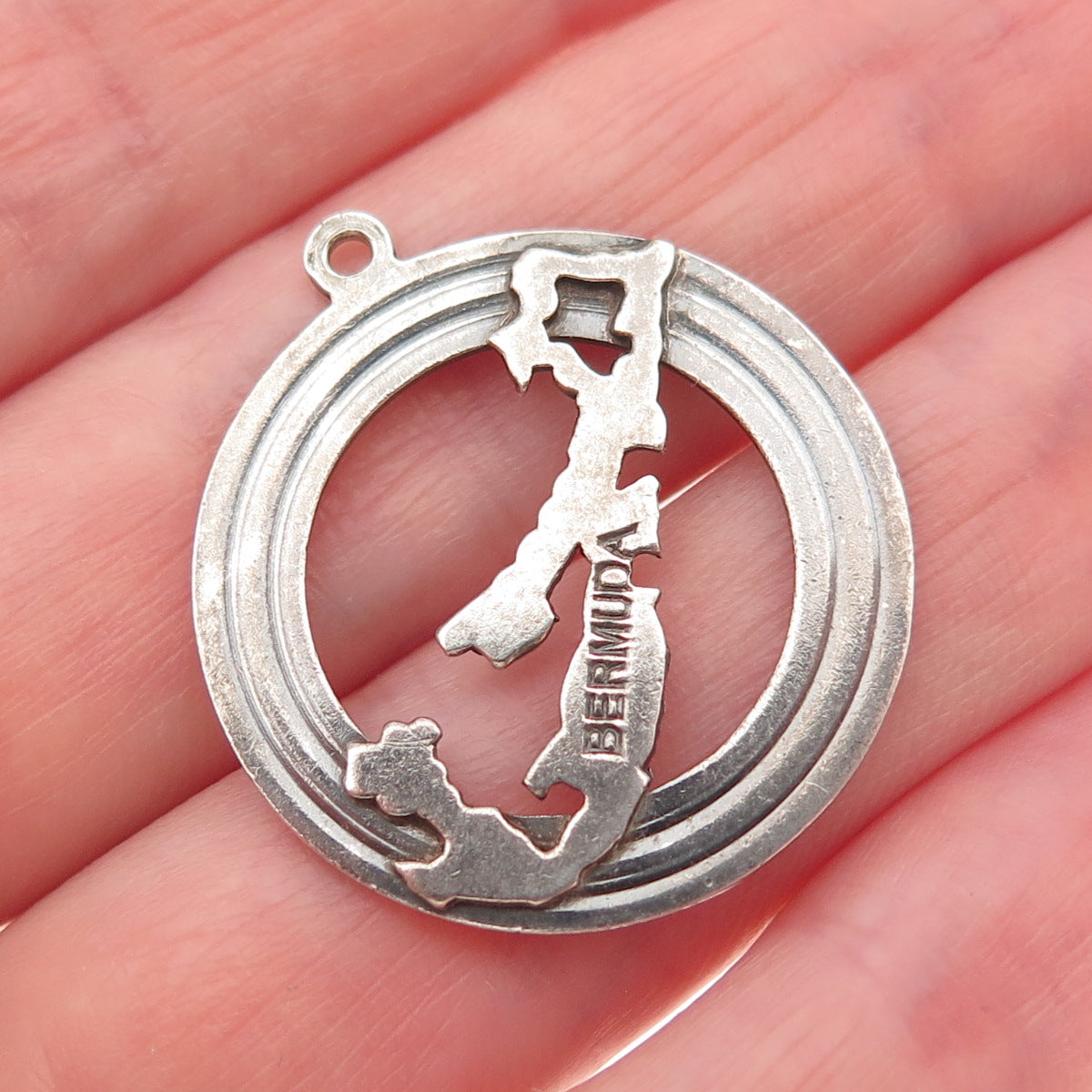 Payton Pepper & Sons 925 Sterling Vintage 1966 Birmingham Bermuda Charm Pendant