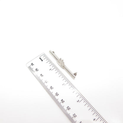 925 Sterling Silver Vintage Ship / Sailboat Bar Pin Brooch