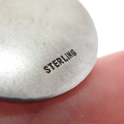 925 Sterling Silver Vintage Aries Zodiac Sign Round Pendant