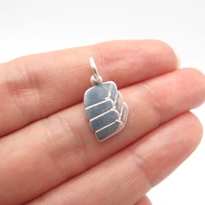 925 Sterling Silver Vintage J. M. Fisher Books Charm Pendant