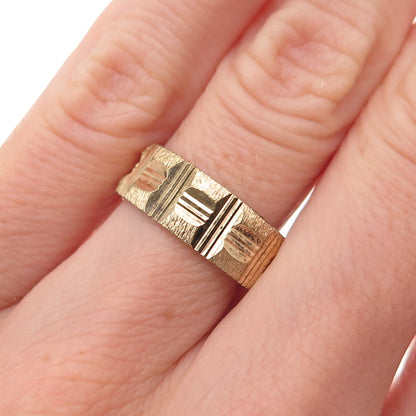Vargas & Karatclad 18K Gold High Grade Electroplate Antique Art Deco Ring Size 6