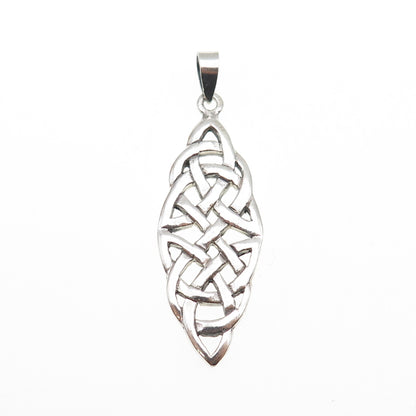925 Sterling Silver Vintage Celtic Knot Charm Pendant