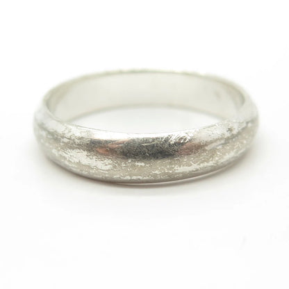 925 Sterling Silver Vintage Classic Wedding Band Ring Size 11