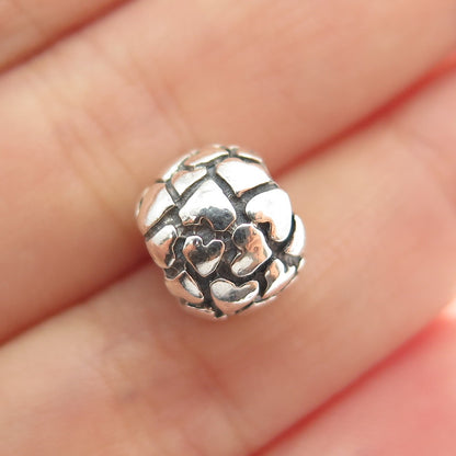 PANDORA 925 Sterling Silver Lots of Love Slide Bead Charm