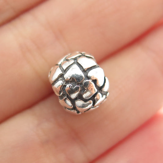 PANDORA 925 Sterling Silver Lots of Love Slide Bead Charm