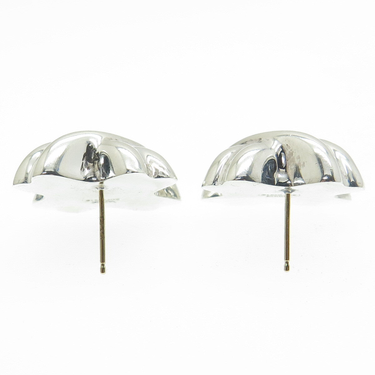 LA PARRA 925 Sterling Silver Vintage Mexico "X" Modernist Earrings