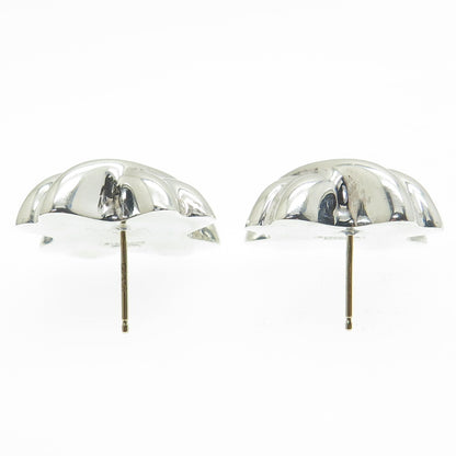 LA PARRA 925 Sterling Silver Vintage Mexico "X" Modernist Earrings