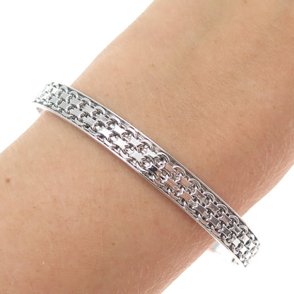 CHATEAU D'ARGENT 925 Sterling Vintage Italy Bismark Link Adjustable Bracelet 7"