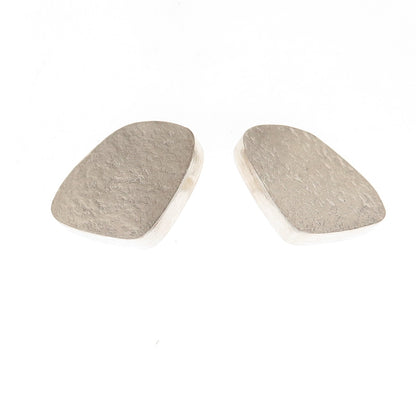 L. A. Reese 925 Sterling Silver Vintage Modernist Textured Earrings