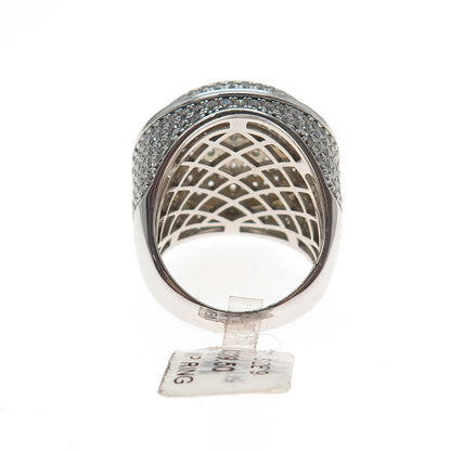 925 Sterling Silver Round-Cut C Z Dome Ring Size 9.25
