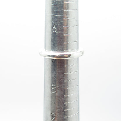 MICHELLE ALBALA 925 Sterling Silver Classic Wedding Band Ring Size 7