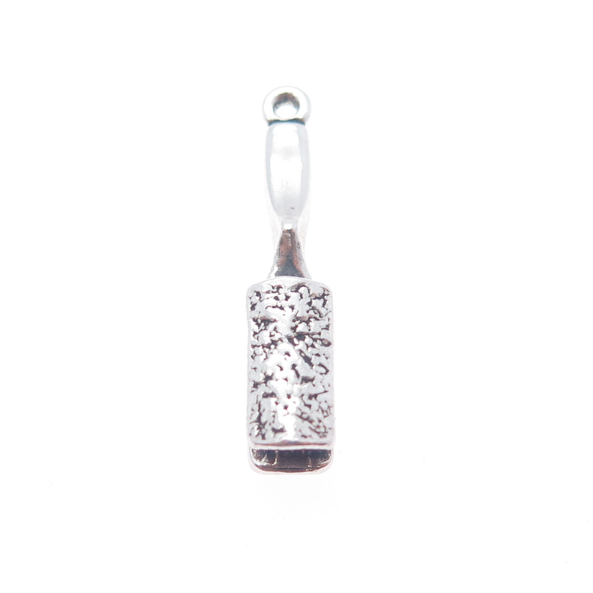 SUNWEST 925 Sterling Silver Vintage Hairbrush Charm Pendant