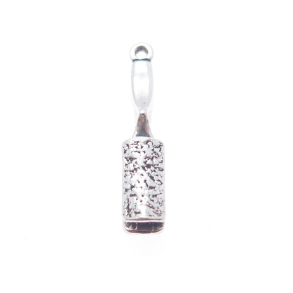SUNWEST 925 Sterling Silver Vintage Hairbrush Charm Pendant