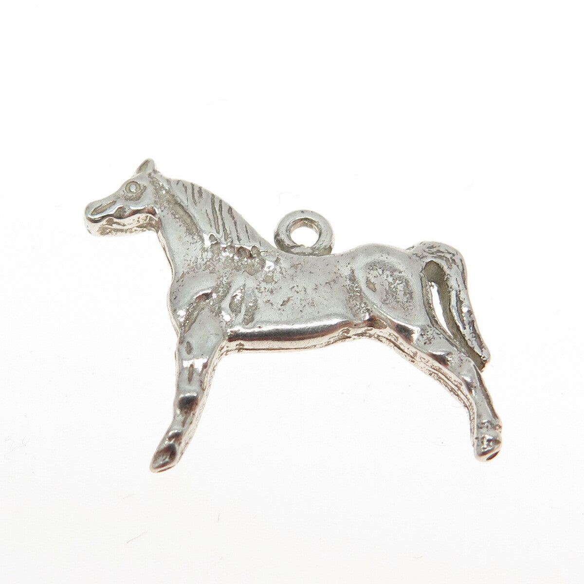 925 Sterling Silver Vintage Horse Pendant