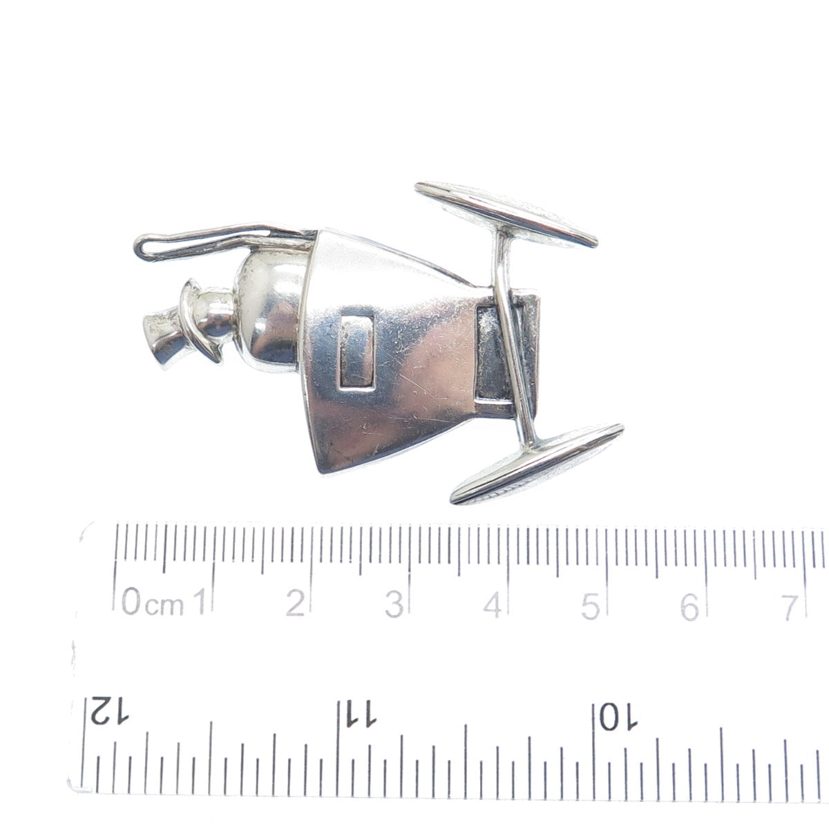 JEWELART 925 Sterling Silver Vintage Man in the Carriage Pin Brooch
