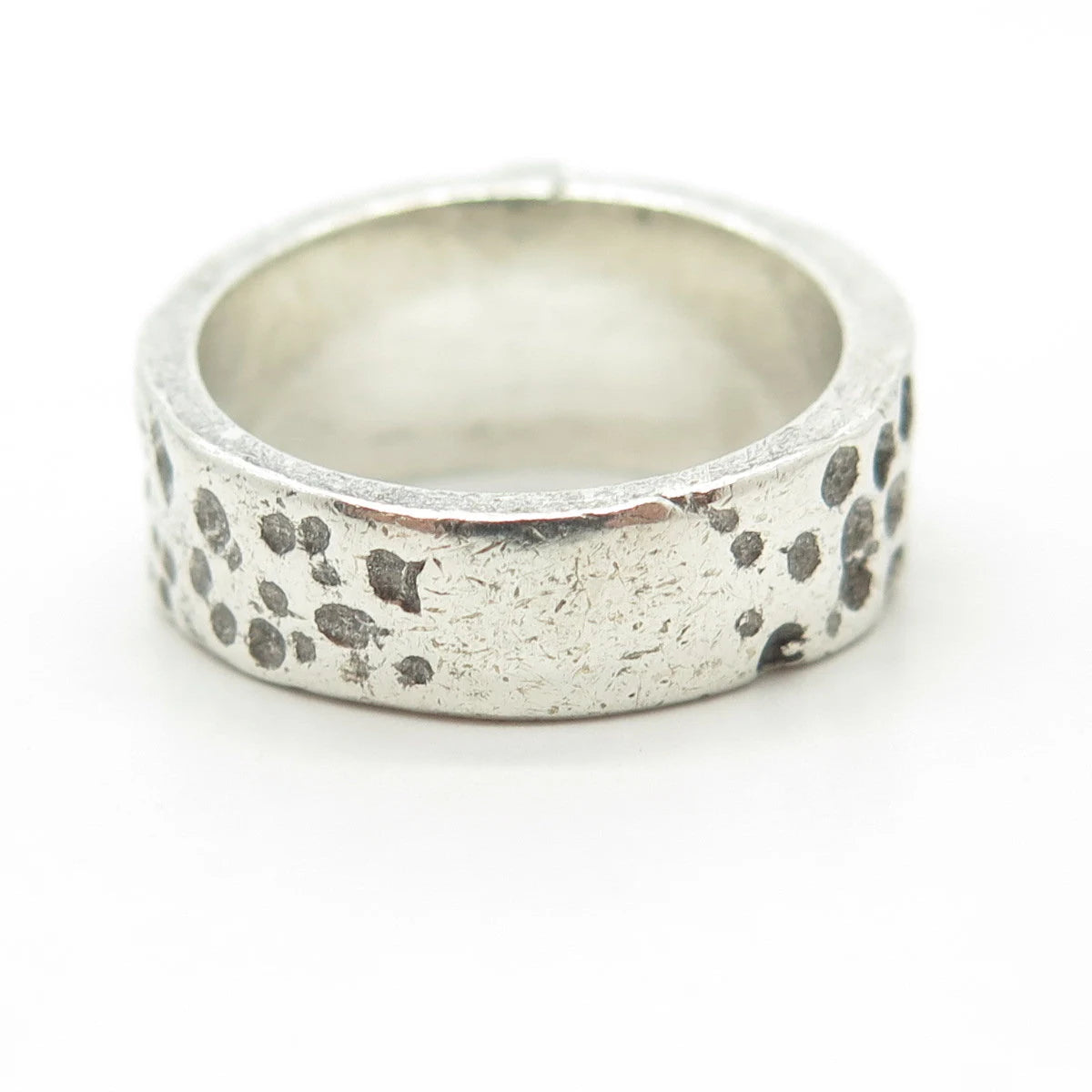 925 Sterling Silver Vintage Cross Religious Theme Ring Size 8.75