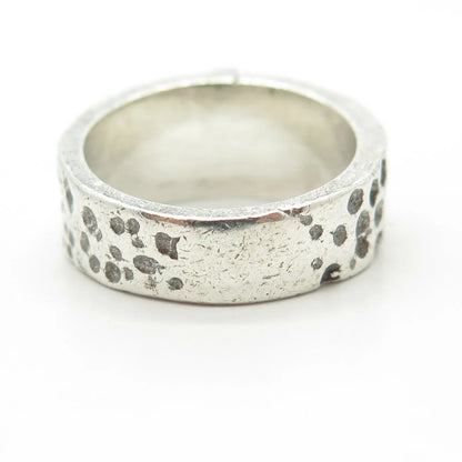 925 Sterling Silver Vintage Cross Religious Theme Ring Size 8.75