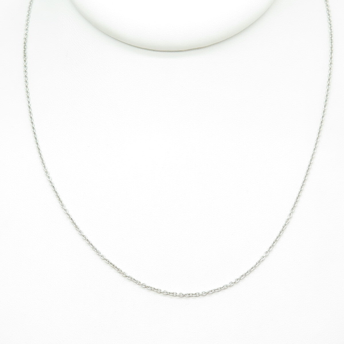 925 Sterling Silver Italy Cable Chain Necklace 16"