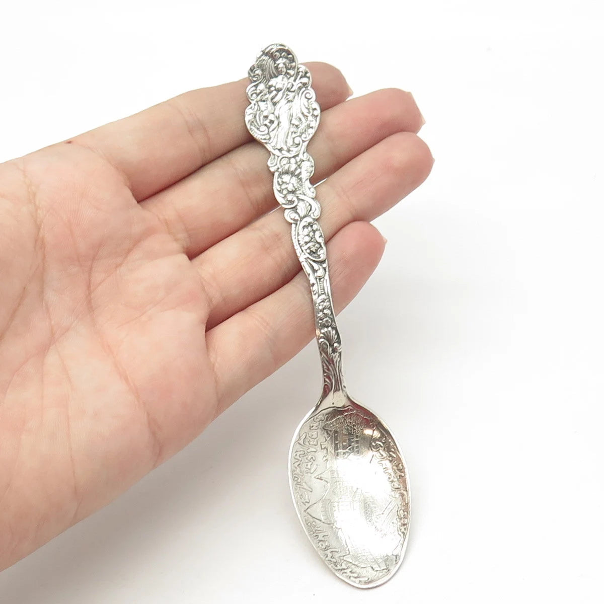 925 Sterling Silver Antique Victorian Gorham Versailles - 1888 Handmade Spoon