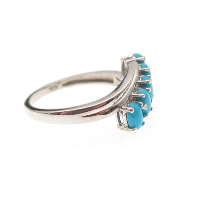 Chuck Clemency 925 Sterling Silver Real Sleeping Beauty Turquoise Ring Size 8