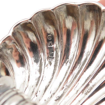 Henry Matthews Sterling Antique 1897 Birmingham SET of 2 Seashell Caviar Dishes