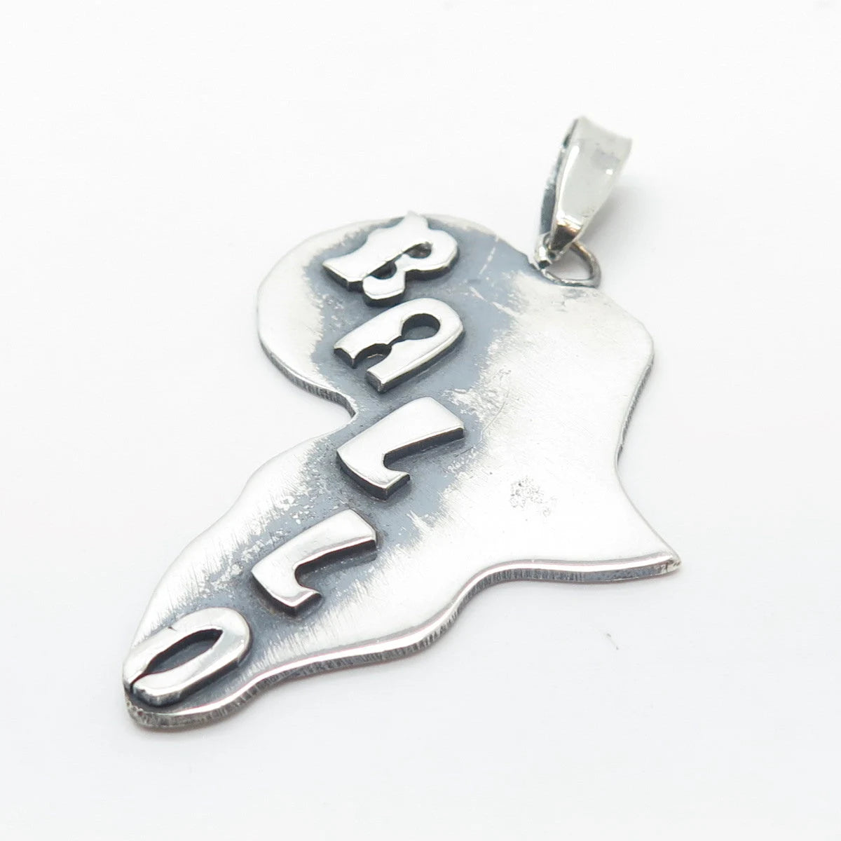 925 Sterling Silver Vintage "Ballo" Island Pendant