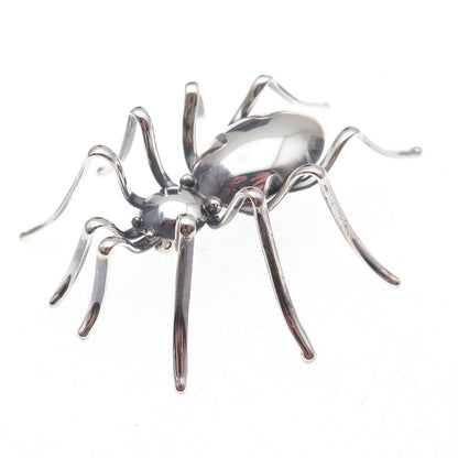 Elaine Sam Navajo Old Pawn 925 Sterling Silver Vintage Slider Tribal Pin Brooch