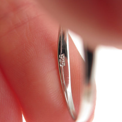 925 Sterling Silver Round-Cut C Z Heart Ring Size 8