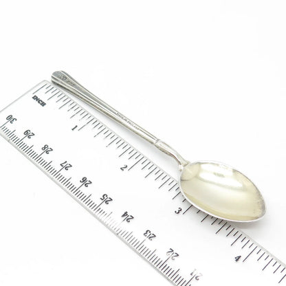 TURNER & SIMPSON Sterling Silver Vintage 1962 England Enamel Coffee Spoon
